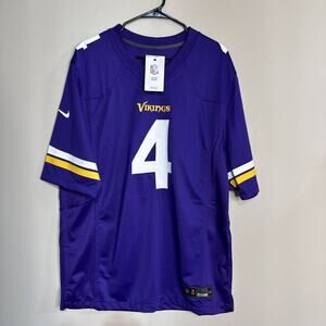 Nike NFL Player‎ Jersey Minnesota Vikings On Field # 4 Cook Men’s XL Purple New